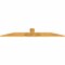 Ekena Millwork Portland Rough Sawn Timber Gable Bracket, Western Red Cedar, 84"W x 14"H x 2"D x 6"F, 4/12 Pitch GBW084X14X0206POR00RWR - alternate 2